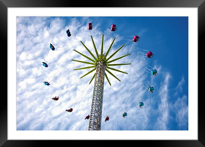 High rise fun ride Framed Mounted Print by Paul Nicholas
