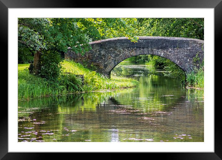 Bridge over Neath canal Framed Mounted Print by Paul Nicholas