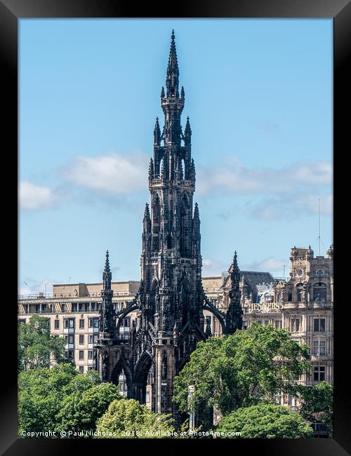 Edinburgh landmark Framed Print by Paul Nicholas