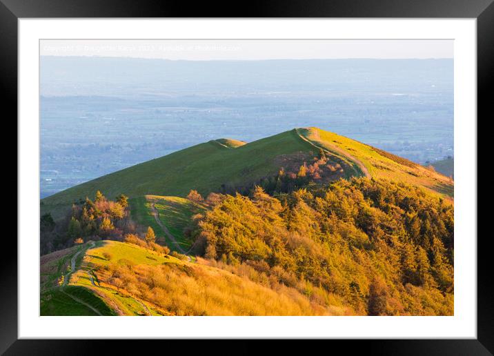 Malvern Hills Peaks Framed Mounted Print by Daugirdas Racys