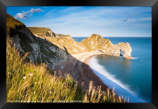 Durdle Door Framed Print by Daugirdas Racys