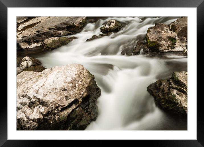 River stream Framed Mounted Print by Daugirdas Racys