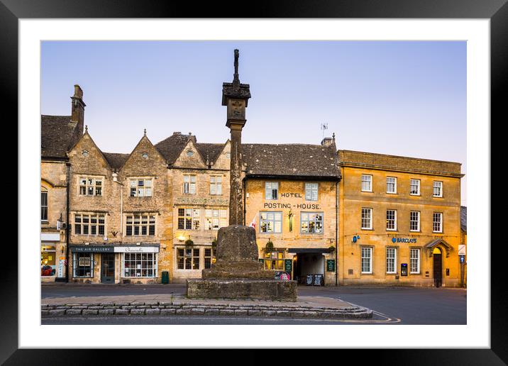 The Square, Stow-on-the-Wold Framed Mounted Print by Daugirdas Racys