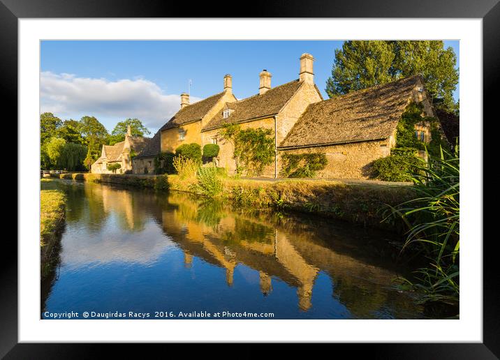 Lower Slaughter, Cotswolds Framed Mounted Print by Daugirdas Racys