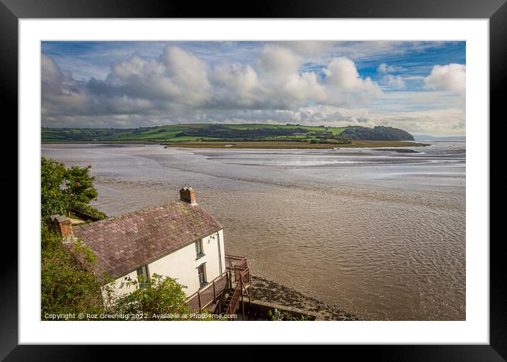 Dylan Thomas Boathouse Laugharne  Framed Mounted Print by Roz Greening