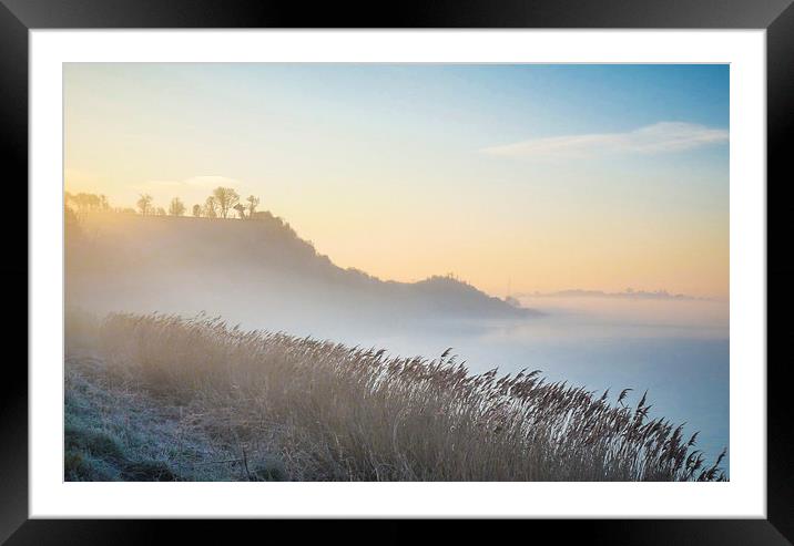 River Severn at Westbury Framed Mounted Print by Roz Greening