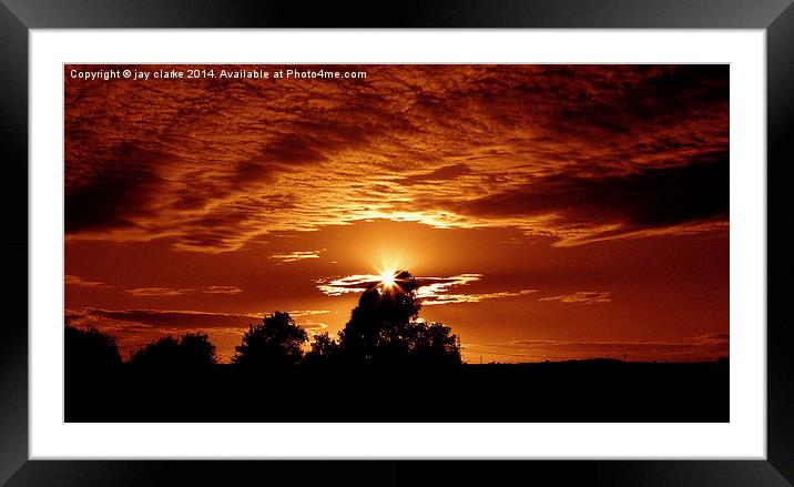 calm Framed Mounted Print by jay clarke
