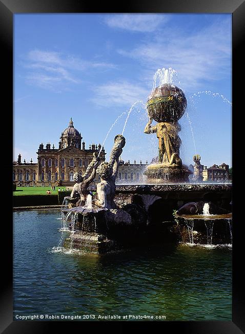 Atlas Fountain, Castle Howard Framed Print by Robin Dengate