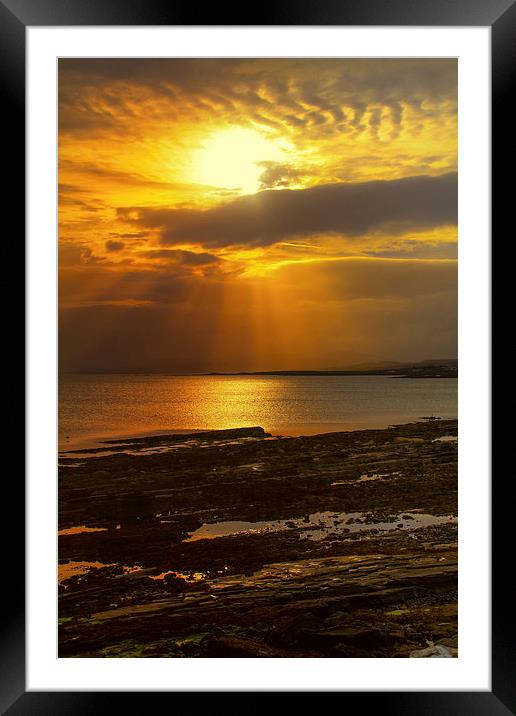  Rocky Sunrise Framed Mounted Print by James Meacock
