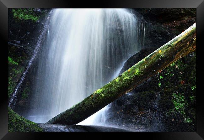 Fairlie waterfalls Framed Print by carolann walker