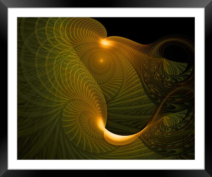 Waves of Gold Framed Mounted Print by Amanda Moore