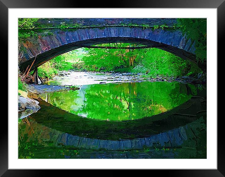 Reflections, Grasmere Framed Mounted Print by Amanda Moore