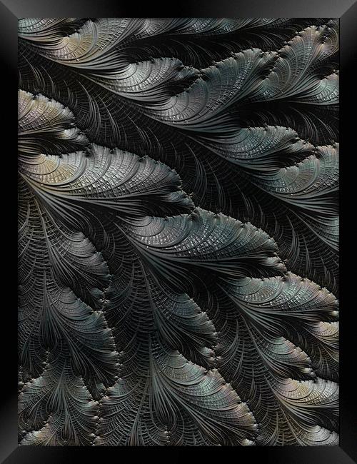  Silver Leaf Framed Print by Amanda Moore