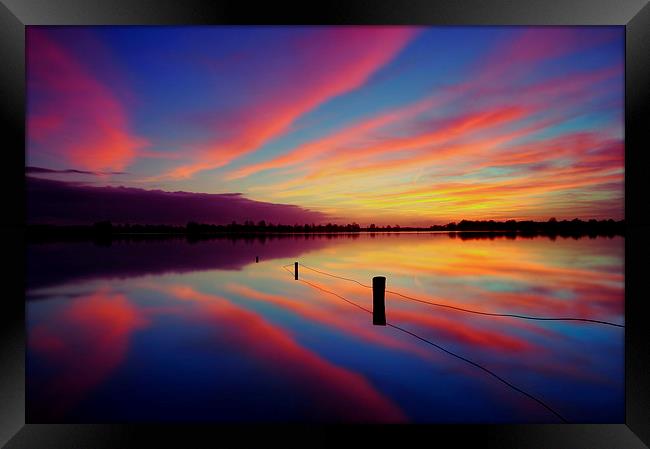 Sunset Framed Print by Ron Ver