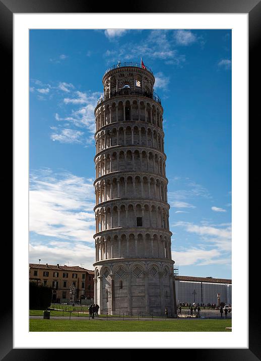 Leaning Tower of Pisa Framed Mounted Print by Terry Rickeard