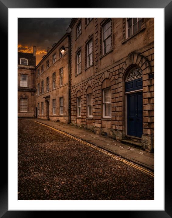 STAMFORD SUNSET WINDOWS Framed Mounted Print by Mike Higginson