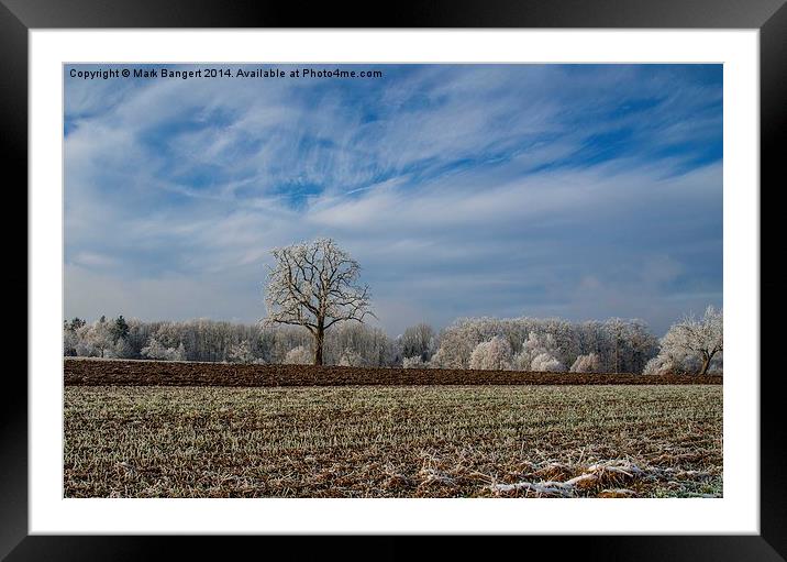 Winter Landscape Framed Mounted Print by Mark Bangert