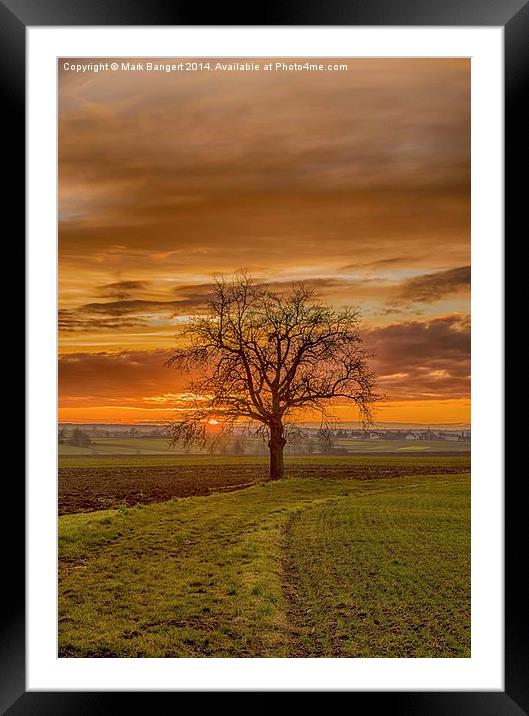 Swabian Sunset Framed Mounted Print by Mark Bangert