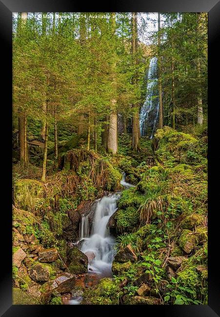 Burgbach Waterfall, Black Forest, Germany Framed Print by Mark Bangert