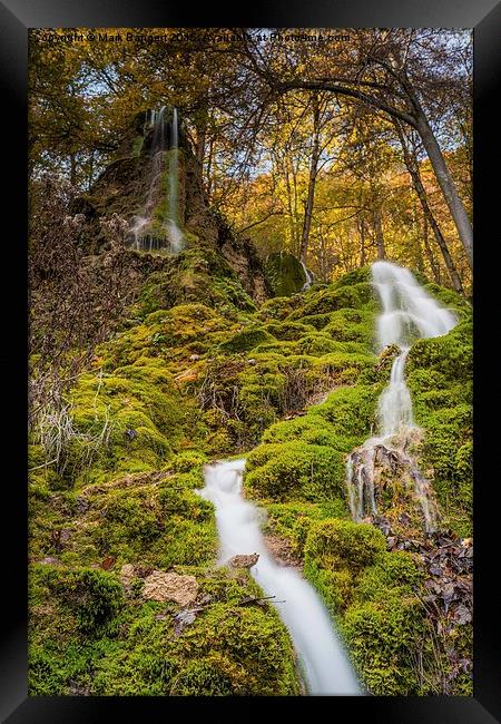  Gütersteiner Waterfall Framed Print by Mark Bangert