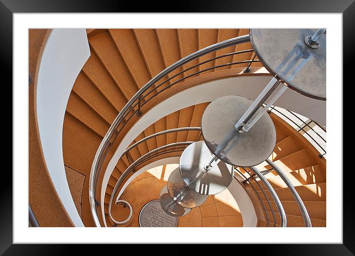 Spiral Staircase Framed Mounted Print by John B Walker LRPS