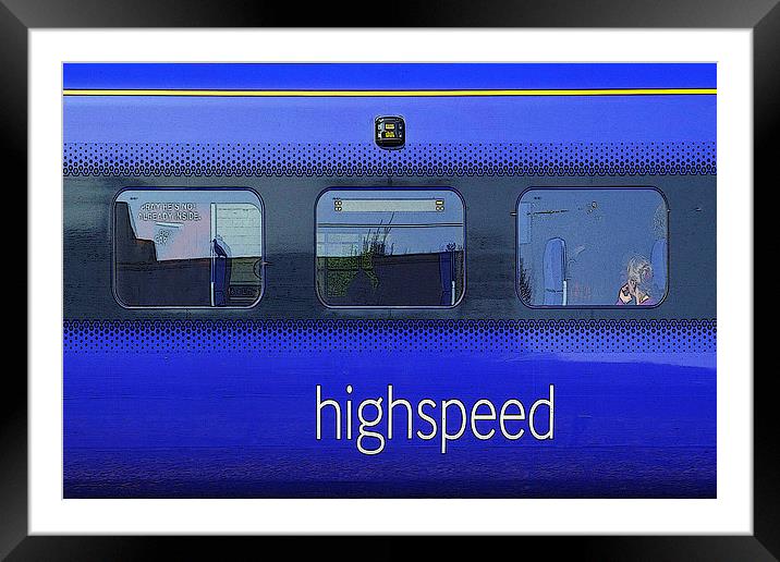 High Speed Framed Mounted Print by John B Walker LRPS