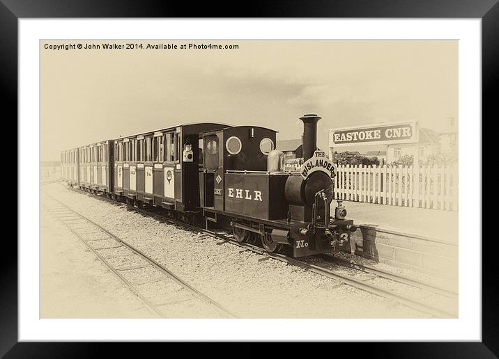Hayling Island Light Railway Framed Mounted Print by John B Walker LRPS