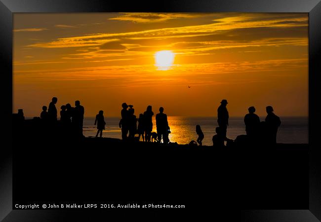 Beach Party Framed Print by John B Walker LRPS