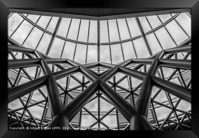 Behind the Structure Framed Print by John B Walker LRPS