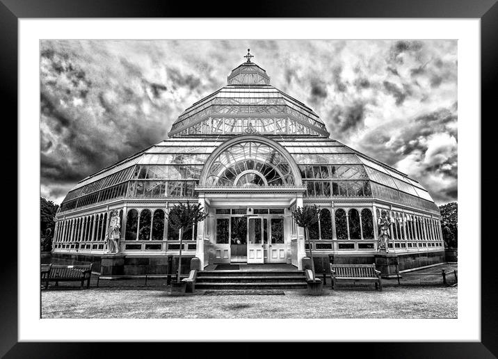 The Palm House Sefton Park Liverpool England Framed Mounted Print by John B Walker LRPS