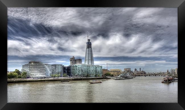 The Shard Under Construction Framed Print by Mike Gorton