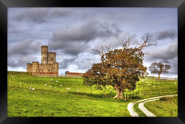 Majestic Tawstock Tower and Castle Framed Print by Mike Gorton