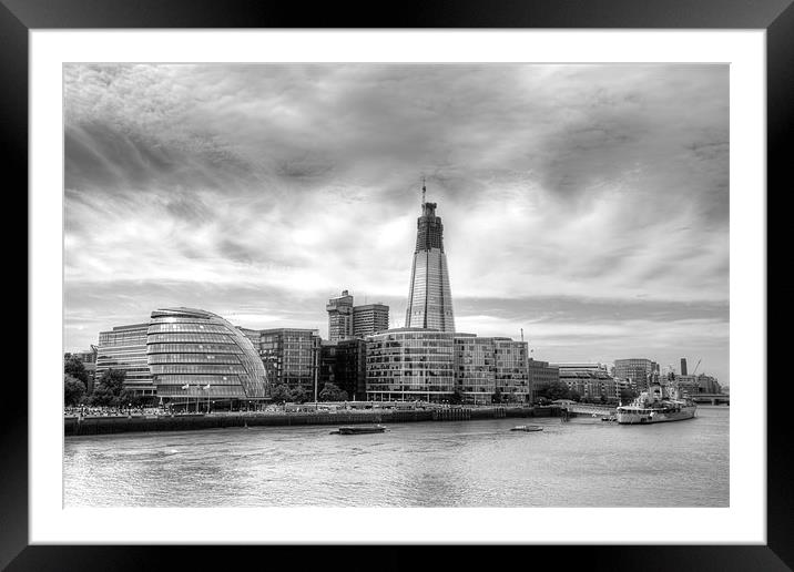 The Majestic Rise of The Shard Framed Mounted Print by Mike Gorton