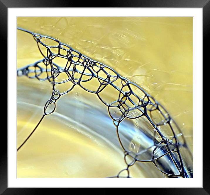 Metallic Bubbles Framed Mounted Print by Mike Gorton