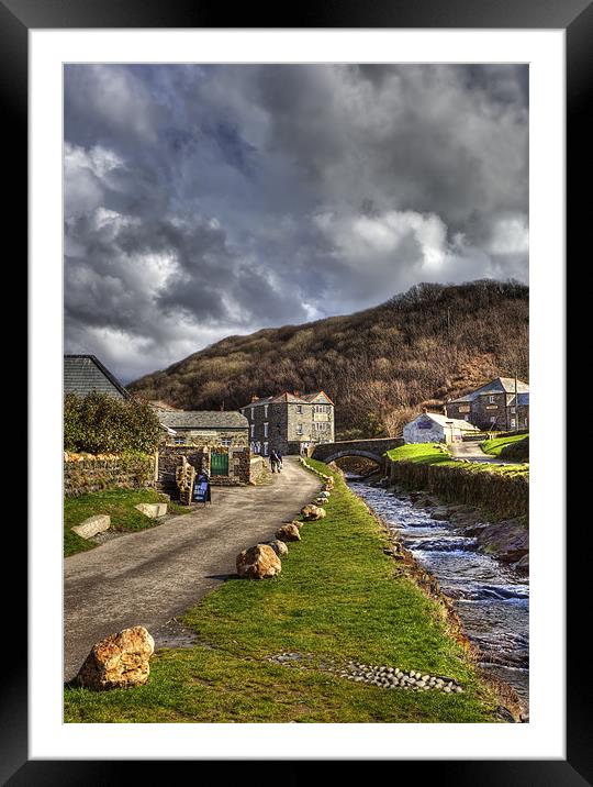 Boscastle up Stream Framed Mounted Print by Mike Gorton
