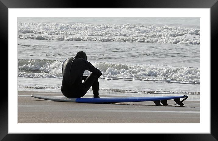 Bad Day Surfing Framed Mounted Print by Mike Gorton