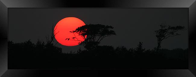 The Long Sunset Framed Print by Mike Gorton