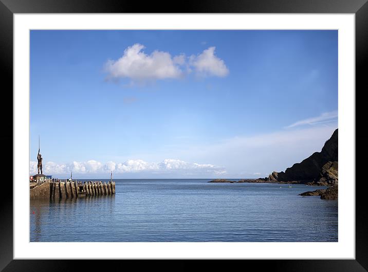 Ilfracombe Harbour Entrance Framed Mounted Print by Mike Gorton