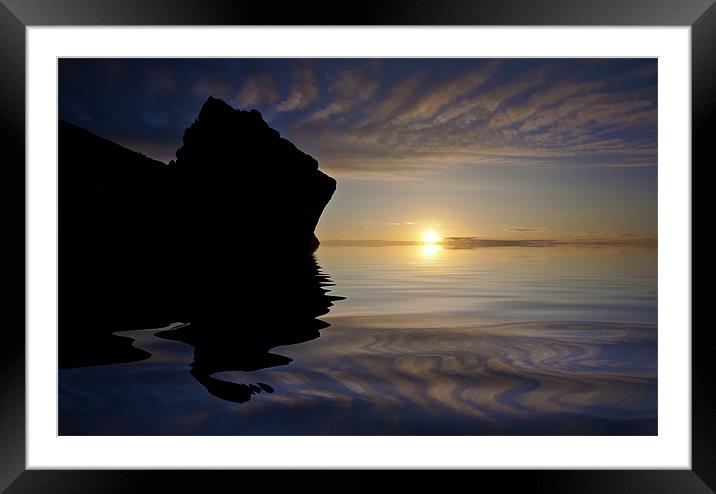 Putsborough Sunset Framed Mounted Print by Mike Gorton