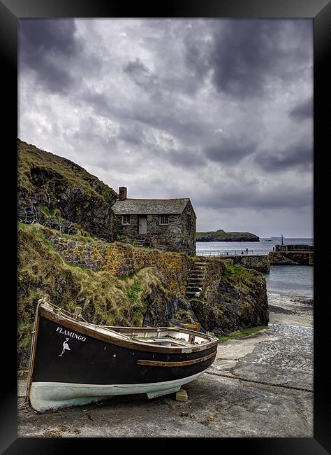 Mullion Cove and Harbour Framed Print by Mike Gorton