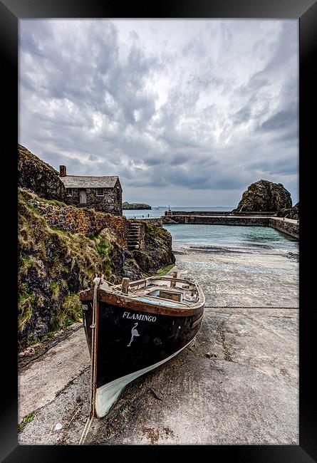 Mullion Cove and Harbour Framed Print by Mike Gorton