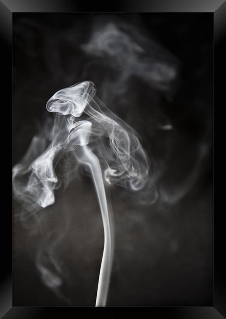 Ghostly Smoke Framed Print by Mike Gorton
