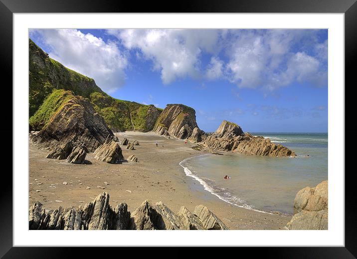 Sandy Cove, Lee Beach Framed Mounted Print by Mike Gorton