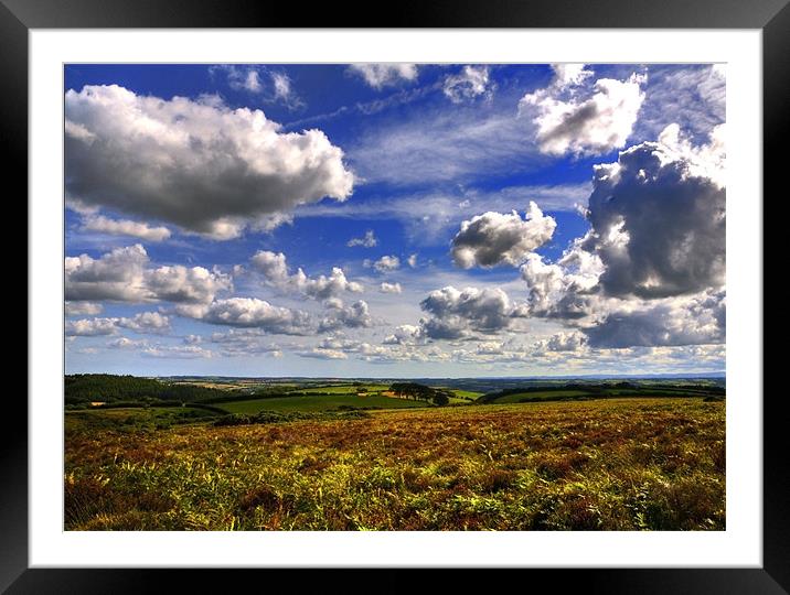 Exmoor Sky Framed Mounted Print by Mike Gorton