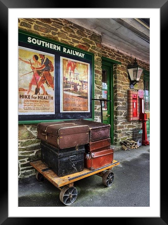 Left Luggage Framed Mounted Print by Mike Gorton