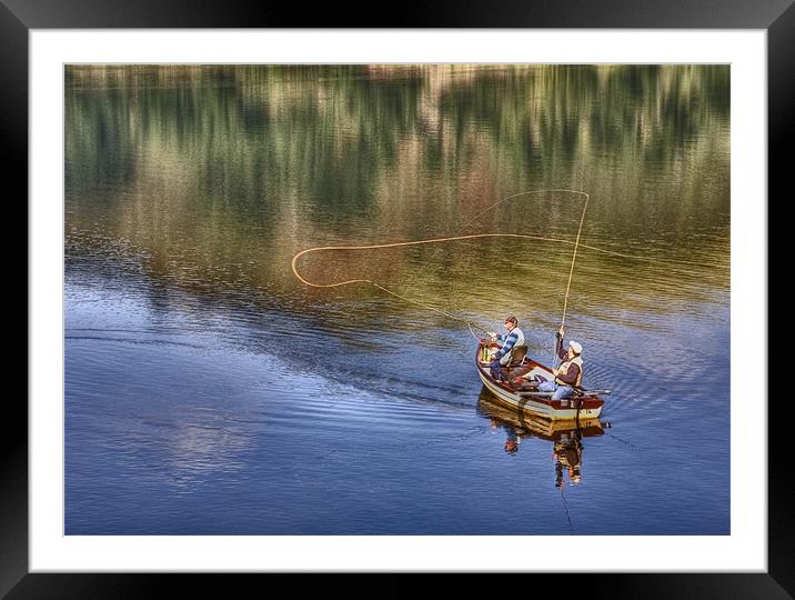 Fishing Framed Mounted Print by Mike Gorton