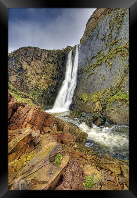 Speke Mill Mouth Waterfall Framed Print by Mike Gorton