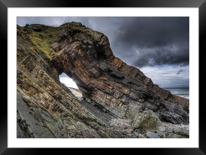 Hole in the Rock Framed Mounted Print by Mike Gorton