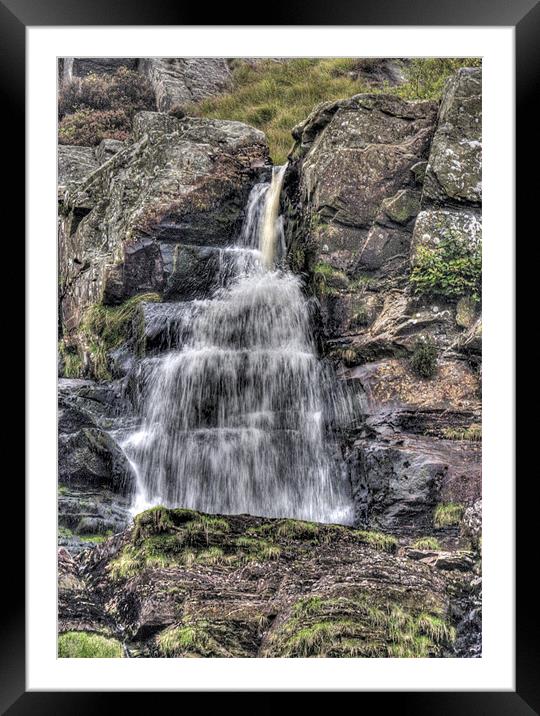 Pyramid Waterfall Framed Mounted Print by Mike Gorton