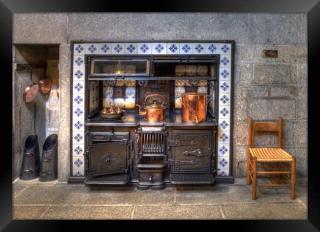 Old Cooking Range Framed Print by Mike Gorton